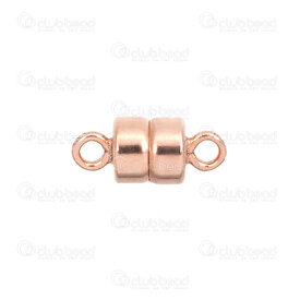 1756-0005 - Rose Gold Filled 14k Magnetic Clasp Cylinder 4.5mm with 1.5mm Ring 1pc USA 1756-0005,Gold Filled,montreal, quebec, canada, beads, wholesale