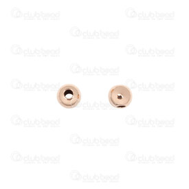 1756-0150-03 - Rose Gold Filled 14k Bead Round 3mm 1mm Hole 20pcs USA 1756-0150-03,Gold Filled,Beads,Bead,Metal,Rose Gold Filled 14k,3MM,Round,Round,1mm Hole,USA,20pcs,montreal, quebec, canada, beads, wholesale