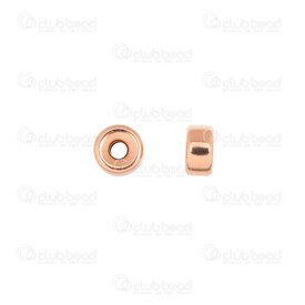 1756-0155-05 - Rose Gold Filled 14K Bead Rondelle 5.3x2.8mm 1.4mm Hole 10pcs 1756-0155-05,Gold Filled,Beads,montreal, quebec, canada, beads, wholesale