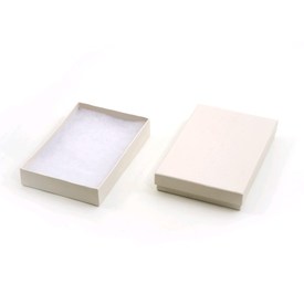 2001-0313 - Carton Box Off White 7 x 5 1/2 x 1 in 10pcs 2001-0313,Carton,Box,Off White,7X 5 3/4X 1'',10pcs,China,montreal, quebec, canada, beads, wholesale