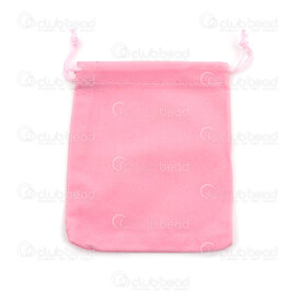 2001-0396-1001 - Velvet Bag Pink 10x12cm 10pcs 2001-0396-1001,Bags,Fabrics,montreal, quebec, canada, beads, wholesale