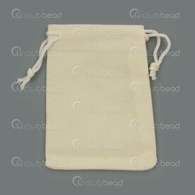 2001-0397-005 - Sac Velour Creme au Beurre 7x9cm 10pcs 2001-0397-005,Sacs,Textile,montreal, quebec, canada, beads, wholesale