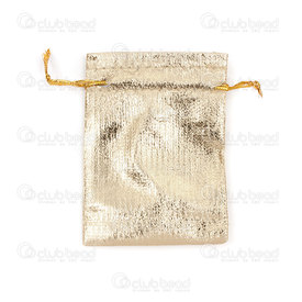 2001-0399-0901 - Fabric bag gold 7x9mm 10pcs 2001-0399-0901,Boxes,Gift,montreal, quebec, canada, beads, wholesale