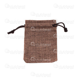 2001-0430-003 - Hand made Hemp bag 7*9 coffee color 10pcs 2001-0430-003,Bags,Fabrics,montreal, quebec, canada, beads, wholesale