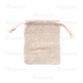 2001-0433-001 - Hand made cotton bag 10*12 natural color 10pcs 2001-0433-001,Bags,montreal, quebec, canada, beads, wholesale