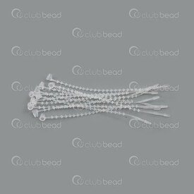 2001-0711 - Plastic loop tie 7.6cm (3 inches) clear color 1000 pcs 2001-0711,Packaging products,montreal, quebec, canada, beads, wholesale