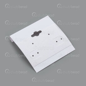 2001-0900-01WH - Plastic Hanging Earring Card Velvet White 51x50mm 50pcs 2001-0900-01WH,Packaging products,Earrings cards,Plastic,Plastic,Hanging Earring Card,Velvet,White,51x50mm,50pcs,China,montreal, quebec, canada, beads, wholesale