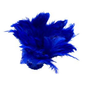 2501-0210-07 - Plume Poule Bleu Bouquet  2-4 Pouces 2501-0210-07,montreal, quebec, canada, beads, wholesale