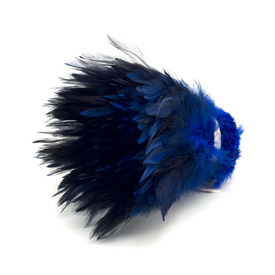 2501-0211-05 - Plume Coq Bleu Bouquet  5-6 Pouces 2501-0211-05,montreal, quebec, canada, beads, wholesale