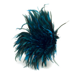 2501-0211-09 - Plume Coq Turquoise Bouquet  5-6 Pouces 2501-0211-09,montreal, quebec, canada, beads, wholesale