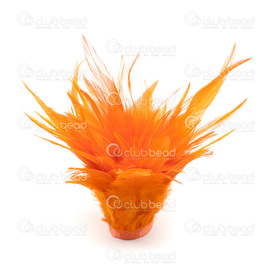 2501-0211-17 - Plume Coq Orange Vif 10-15cm Bouquet(1m) 2501-0211-17,10-15cm,Feather,Rooster,Orange Bright,10-15cm,Bunch(1m),Chine,montreal, quebec, canada, beads, wholesale