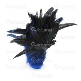 2501-0211-25 - Plume Coq Effet paon Bleu Royal 15-20cm Bouquet(1m) 2501-0211-25,15-20cm,Feather,Rooster,Peacock Shine in Royal Blue,15-20cm,Bunch(1m),Chine,montreal, quebec, canada, beads, wholesale