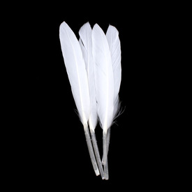 *2501-0223-09 - Feather Duck White App. 15cm / 6'' 20pcs *2501-0223-09,feather,White,Feather,Duck,White,App. 15cm / 6'',20pcs,China,montreal, quebec, canada, beads, wholesale