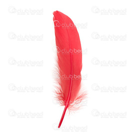 2501-0224-07 - Plume Oie Rouge 50pcs  App.20cm 2501-0224-07,Feather,Goose,Red,App. 20cm,50pcs,Chine,montreal, quebec, canada, beads, wholesale