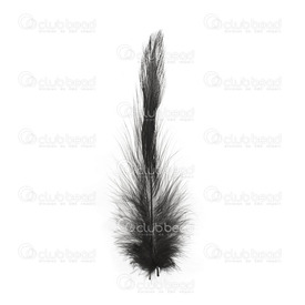 2501-0224-13 - Plume Oie Noir 100pcs 2501-0224-13,Feather,Goose,Black,4x14cm,100pcs,Chine,montreal, quebec, canada, beads, wholesale