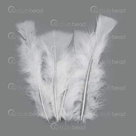 2501-0231-01 - 12-20cm wild chicken feather White 50 pcs 2501-0231-01,poule,montreal, quebec, canada, beads, wholesale