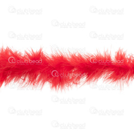 2501-0232-01 - chaîne de plumes Rouge 1pc 2M 2501-0232-01,Red,Feather chain,Red,2M,1pc,montreal, quebec, canada, beads, wholesale