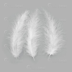 2501-0260-05 - Feather Goose White 10-15cm 50pcs 2501-0260-05,Feathers natural,Feather,Goose,White,10-15cm,50pcs,China,montreal, quebec, canada, beads, wholesale