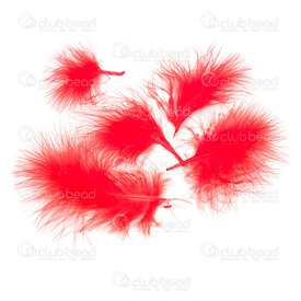 2501-0290-03 - Plume Dindon Molles Rouge 6-14cm 50pcs 2501-0290-03,Feather,Turkey,Red,6-14cm,50pcs,Chine,Fluffy,montreal, quebec, canada, beads, wholesale