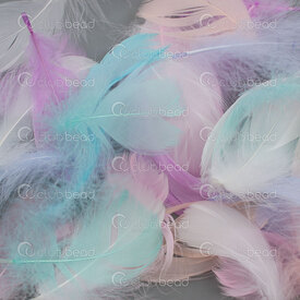 2501-0351-MIX - Feather Goose Fluffy Pastel Color Mix 8-12cm 100pcs 2501-0351-MIX,Feather,Goose,Pastel Color Mix,8-12cm,100pcs,China,Fluffy,montreal, quebec, canada, beads, wholesale