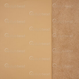 2501-0404-03 - Cow Leather Soft Thick Beige 10x10in Thickness app. 1.5mm 1pc Italy 2501-0404-03,Textile,montreal, quebec, canada, beads, wholesale