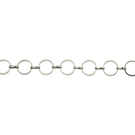 2601-0457-WH - Metal Chain Linked Round 8mm Nickel 10m 2601-0457-WH,chaîne,Metal,10m,Metal,Chain,Linked Round,8MM,Nickel,10m,China,montreal, quebec, canada, beads, wholesale