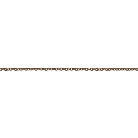*2601-0483-OXCO - Metal Cable Chain Soldered Brass 2x2.2mm Antique Copper 25m Roll *2601-0483-OXCO,Chains,2x2.2mm,Metal,Cable,Chain,Soldered Brass,2x2.2mm,Antique Copper,25m Roll,China,montreal, quebec, canada, beads, wholesale