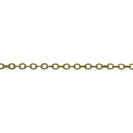 2601-0487-OXBR - Metal Cable Chain Soldered Brass 2mm Antique Brass 25m Roll 2601-0487-OXBR,montreal, quebec, canada, beads, wholesale