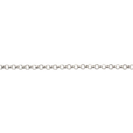 2601-0489-SL - Metal Rolo Chain Soldered Brass 2.5mm Silver 20m Roll 2601-0489-SL,montreal, quebec, canada, beads, wholesale