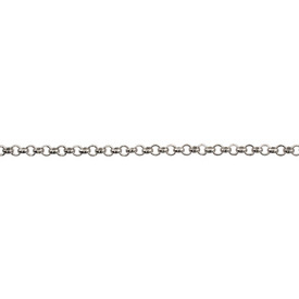 2601-0489-WH - Chaîne Rolo Jaseron Métal Laiton Soudé 2.5mm Nickel Rouleau de 20m 2601-0489-WH,Chaînes,Métal,Rolo,Chaîne,Soldered Brass,2.5mm,Nickel,Rouleau de 20m,Chine,montreal, quebec, canada, beads, wholesale