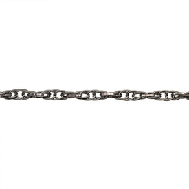 *2601-0501-BN - Metal Rope Chain 9x5.8mm Black Nickel 1 Yard *2601-0501-BN,montreal, quebec, canada, beads, wholesale