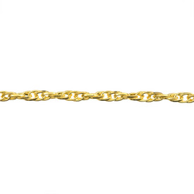 *2601-0505-GL - Metal Rope Chain 4.5x2.2mm Gold 1 Yard *2601-0505-GL,montreal, quebec, canada, beads, wholesale