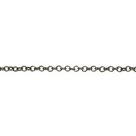 2601-0527-BN - Metal Cable Chain 5x4.2mm Black Nickel 1 Yard 2601-0527-BN,montreal, quebec, canada, beads, wholesale