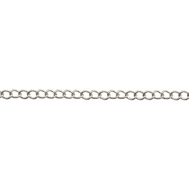 *2601-0535-WH - Metal Curb Chain 7.4x5.4mm Nickel 1 Yard *2601-0535-WH,montreal, quebec, canada, beads, wholesale