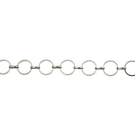 *2601-0557-WH - Metal Chain Linked Round 8mm Nickel Free Nickel 1 Yard *2601-0557-WH,montreal, quebec, canada, beads, wholesale