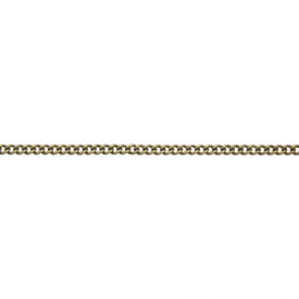 *2601-0581-OXBR - Chaîne Gourmette Métal Laiton Soudé 2x1mm Laiton Antique 1 Verge *2601-0581-OXBR,montreal, quebec, canada, beads, wholesale