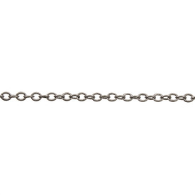 2601-0587-BN - Metal Cable Chain Soldered Brass 2mm Black Nickel 1 Yard 2601-0587-BN,montreal, quebec, canada, beads, wholesale