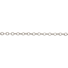 2601-0587-SL - Metal Cable Chain Soldered Brass 2mm Silver 1 Yard 2601-0587-SL,montreal, quebec, canada, beads, wholesale