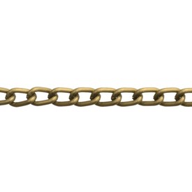 2601-0601-05 - Aluminium Curb Chain 9.7x5.9mm Bronze Matt 10m Spool 2601-0601-05,montreal, quebec, canada, beads, wholesale