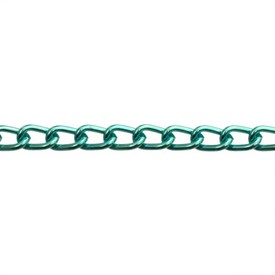 2601-0601-13 - Aluminium Curb Chain 9.7x5.9mm Dark Green 10m Spool 2601-0601-13,Aluminium,9.7X5.9mm,Aluminium,Curb,Chain,9.7X5.9mm,Green,Dark,10m Roll,China,montreal, quebec, canada, beads, wholesale