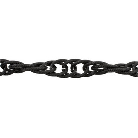 2601-0603-11 - Aluminium Oval Chain Hammered 20x27mm Black 5m Roll 2601-0603-11,Chains,Aluminum,montreal, quebec, canada, beads, wholesale