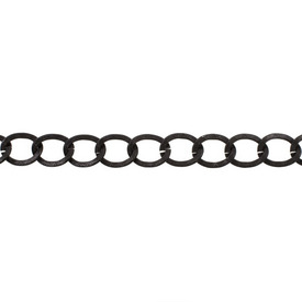 2601-0604-11 - Aluminum Curb Chain Fancy Design 16x21mm Black 10m Roll 2601-0604-11,Clearance by Category,Chains,Aluminum,Aluminum,Curb,Chain,Fancy Design,16x21mm,Black,10m Roll,China,montreal, quebec, canada, beads, wholesale