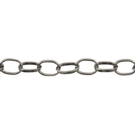 2601-0605-19 - Aluminium Cable Chain 9x13mm Nickel 10m Roll 2601-0605-19,Chains,Aluminium,Cable,Chain,9x13mm,Nickel,10m Roll,China,montreal, quebec, canada, beads, wholesale