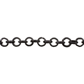 2601-0606-11 - Aluminum Rolo Chain 16mm Black 10m Roll 2601-0606-11,Aluminum,Black,Aluminum,Rolo,Chain,16MM,Black,10m Roll,China,montreal, quebec, canada, beads, wholesale