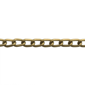 *2601-0701-05 - Aluminium Curb Chain 9.7x5.9mm Bronze Matt 1m *2601-0701-05,montreal, quebec, canada, beads, wholesale