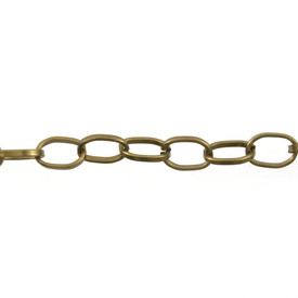 *2601-0705-05 - Aluminium Cable Chain 9x13mm Matt Bronze 1m *2601-0705-05,montreal, quebec, canada, beads, wholesale
