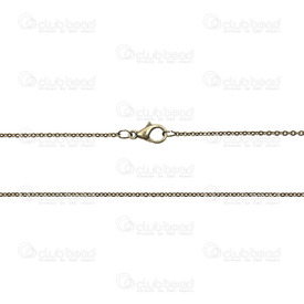 2601-1419-OXBR - Metal Mirror Cable Chain 1.5x1.8mm Necklace 17'' Antique Brass 12pcs 2601-1419-OXBR,Chains,Necklace with clasp,Metal,Mirror Cable,Chain,Necklace,17'',1.5x1.8mm,Antique Brass,12pcs,China,montreal, quebec, canada, beads, wholesale
