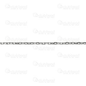2602-1905-N1.5 - Stainless Steel 304 Mirror Cable Chain 1.5mm Natural 5m Roll 2602-1905-N1.5,1.5MM,Natural,Stainless Steel 304,Mirror Cable,Chain,1.5MM,Natural,5m Roll,China,montreal, quebec, canada, beads, wholesale