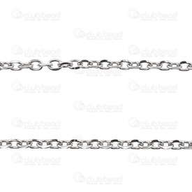 2602-1905-N3 - Stainless Steel 304 Cable Chain 3mm Natural 5m Roll 2602-1905-N3,Chains,By styles,Cable,Stainless Steel 304,Cable,Chain,3mm,Natural,5m Roll,China,montreal, quebec, canada, beads, wholesale