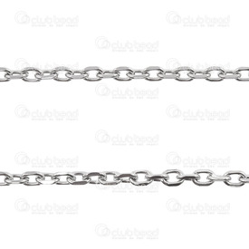 2602-1905-N4.5 - Stainless Steel 304 Cable Chain 4.5mm Natural 5m Roll 2602-1905-N4.5,Chains,By styles,Cable,Stainless Steel 304,Cable,Chain,4.5mm,Natural,5m Roll,China,montreal, quebec, canada, beads, wholesale